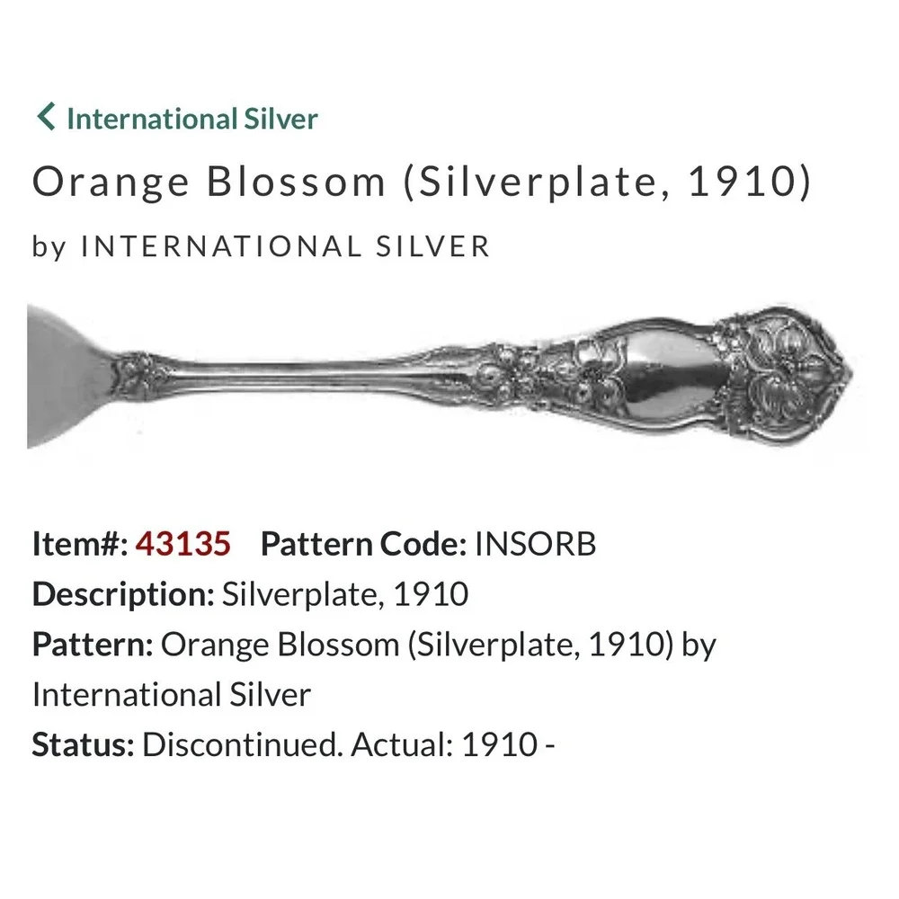 International Silver set six